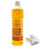 Home Profis® Orangenölreiniger Konzentrat (1 Liter), Allzweck-Reiniger inkl. 1x Sprühkopf, Fettlöser, Orangenreiniger als ideales Putzmittel für Küche, Bad, WC, Edelstahl, Aluminium, Emaille