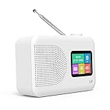 Dab Radio, LFF DAB Digitalradio, Radio Klein UKW-Digitalradio, DAB Plus Radio, Küchenradio mit Kabel oder Batteriebetriebenes Radio, Farbdisplay Radio mit Bluetooth…