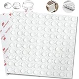 Gummipuffer Selbstklebend 100stk, Dimiff® Anschlagpuffer Transparent Ø 10mm Höhe 3mm , Selbstklebend Elastikpuffer, Gumminoppen für Glasplatten Türen, Notebooks, Schränke, Toilettensitze