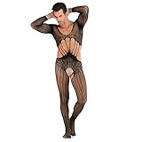 Sexy Bodystocking Ouvert dessous Herren Strapse Netz Catsuit Reizwäsche Netzstrümpfe unterwäsche Negligees Lingeriedamen erotik set Männer Pyjama Outfits