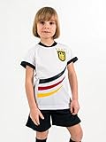 Unbekannt Fußball Trikotset Trikot Kinder 4 Sterne Deutschland Wunschname Nummer Geschenk Größe 98-170 T-Shirt Weltmeister 2014 Fanartikel EM 2016 (134)