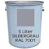 5 Liter Premium Garagenbodenbeschichtung | Hallenbodenbeschichtung | Bodenfarbe | Bodenbeschichtung | befahrbar | abriebsfest | RAL 7001 | Silbergrau | made by Wilckens