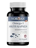 NORSAN Premium Omega 3 Dorschöl Kapseln hochdosiert - 1.500mg Omega 3 pro Portion - Über 4000 Ärzte empfehlen NORSAN Omega-3 - 100% natürlicher Wildfang, kein Aufstoßen