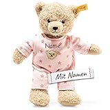 STEIFF Teddy and Me Teddybär mit Namen, Rosa Schlafanzug Kuscheltier, Niedlicher Bär Plüschtier Stofftier für Mädchen, Schmusetier Geschenk zur Geburt, Weihnachten, Geburtstag kaufen