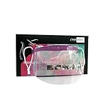 LWBTOSEE Transparentes Visier für Haarschnitt, Haarfärbemittel und Shampoo-Augenschutz, 100PCS(1 Lila Ohrhaken)