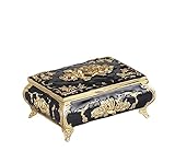 ROFEK Kreativer Zahnstocherhalter-Spender Elegante Zahnstocherbox High-End-Zahnstocherhalter Zarte Wattestäbchen-Aufbewahrungsbox Zahnstocherhalter-Spender-Black