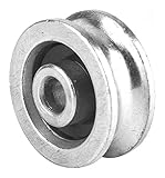 SoGuDio Büro-Rollen 28/32/48/56 mm Hochfestes Lagerrad Drahtseil Hebeführung Flaschenzug Block U Nut Riemenscheibe Mechanisches Heberollenrad Rollen (Size : 48mm)