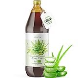 Aloe Vera Saft 100% BIO [NEU] - Einführungsangebot - Premium Qualität mit 1.200mg Aloverose, kontrolliert und abgefüllt in Deutschland