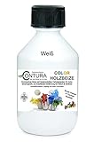 Colorbeize Weiß Holzbeize Tischler Beize Holz Farbe Wasserbeize Möbel Holzfarbe Wasserbasis (500ml)