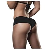 Briskorry Damen Shorts Fitness Yoga Leggings Sexy Hipster String Slip Freizeit Gym Jogginghose Bermuda Tanga Hot Pants Clubbing Party Streetwear Strandhosen Trainingshose Badehose Sommerhose