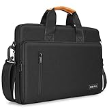 KIZUNA Laptoptasche 15.6 Zoll Notebook Tasche 15 Zoll Laptop Sleeve für 16' MacBook Pro M1&M1 Max 2021/16' Huawei MateBook 16& D16/Lenovo/HP/Dell/ASUS Schultertasche Case Hülle Shoulder Bag,Schwarz