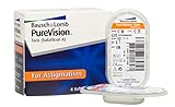 Purevision Toric, torische Monatslinsen weich, 6 Stück BC 8.7 mm / DIA 14 / CYL -2.25 / Achse 160 / -4.25 Dioptrien