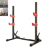 Fitness Bankdrücken Home & Gym Squat Rack Bankdrücken Rack Home Fitnessgeräte Sportgeräte Langhantelablage Breite und Höhe können angepasst Werden