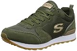 Skechers Damen retros-og 85-gold riem Sneaker, Olive Suede Nylon Mesh Rose Gold Trim Old, 39 EU