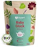 ❤️ PregniVital® - Baby Glück - BIO Zyklustee [100g] - unterstütze deinen Traum mit traditionellen Frauenkräutern (Frauenmantel, Himbeerblätter, Schafgarbe) - raffiniert und mild im Geschmack