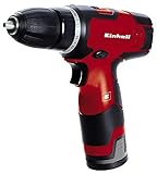 Einhell Akku Bohrschrauber TH-CD 12-2 Li (12V, 1,3Ah, 24Nm, Quick Stop, 2 Gang-Getriebe, 20 Drehmomentstufen, Spindelarretierung, Transportkoffer)