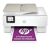 HP Envy Inspire 7920e Multifunktionsdrucker Tintenstrahldrucker (HP+, Drucken, Scannen, Kopieren, Fotodruck, ADF, DIN A4, 4 farbig CMYK, WLAN, Airprint) inklusive 6 Probemonate HP Instant Ink