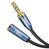 MillSO 3.5mm Aux Verlängerungskabel 3,5-mm-Klinkenstecker auf 3,5-mm-Klinkenbuchse für MP3, Handy, Sprecher, Kopfhörer, Auto Radio, Heimkino und Heim Stereoanlage - 5M