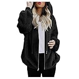 Damen Pullover Winter Frau Wintermantel Wollmantel Trenchcoat Skifahren – Damen-Kleidung Steppjacke Damen Übergangs Jacke Lang Hochwertiger Mantel Überwurf warm weich und kuschelig mit Kapuze