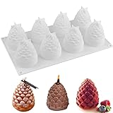 3D Tannenzapfen Kerzenform Silikon Kerzenformen zum Gießen Silikon Handgefertigte Kerzenform Silikonform Kerze Kerzengießform Kerzen Silikonform Candle Mold Kerzen Formen für Weihnachten Deko