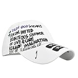 Männer und Frauen Casual Regular Jugend Retro Buchstaben Bunte High Street Cap Baseball Cap Kleidung Accessoires für Frauen Weiß, weiß, Einheitsgröße