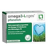 omega3-Loges® pflanzlich - 120 Kapseln - Nahrungsergänzungsmittel mit Omega-3-Fettsäuren aus Mikroalgen-Öl