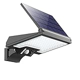 Solarlampen für Außen mit Bewegungsmelder, JESLED 108LEDs Drehbare Solar Aussenleuchte, 4 Modi 3200mAh Solarleuchten Für Außen, IP65 Wasserdichte Sicherheitswandleuchte Für Garten Innenhöfe Garage