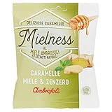 Ambrosoli Mielness Miele&Zenzero Honigbonbons mit Ingwer Beutel mit 90g Süßigkeiten bonbons