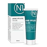 N1 Akne-Pflege Salbe 30ml - [Pickel Creme mit Wirkstoff ICHTHYOL PALE] - antibakteriell, verfeinert das Hautbild, auch für empfindliche Haut - Akne Creme aus der Apotheke