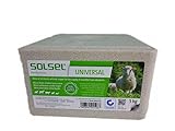 Solsel Leckstein ohne Kupfer 5 kg universal für Rinder Schafe Pferde Wild (4X 5kg GP 0,99€/kg)