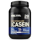 Optimum Nutrition ON 100% Gold Standard Casein Protein, Eiweißpulver Reich an Essentiellen Aminosäuren Komplex, Zink und Magnesium, Cookies & Cream, 28 Portionen, 0,92 kg, Verpackung kann Variieren