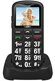 Uleway Mobiltelefon Seniorenhandy mit großen Tasten und ohne Vertrag, Dual SIM Rentner GSM Handy mit SOS Notruftaste Großtastenhandy mit Ladestation