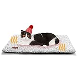 Mora Pets Selbstheizende Decke für Katzen & Hunde, Wärmedecke Katze Extra Warme & Weich, Selbstwärmende Decke, Thermodecke Katzenbett Geräuschlos, 61X46cm