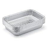 Weber 6415 Small 7-1/2-Inch-by-5-inch Aluminum Drip Pans, Set of 10