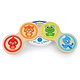 Baby Einstein, Hape, Magic Touch Holzspielzeug Trommel, Elektronische Musikinstrumente, Aktivität und Sensorisches Spielzeug für Kinder aus Holz, ab 6 Monaten