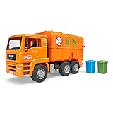 Bruder Man Müll- LKW orange