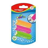 Keyroad Universal-Radiergummi 3 Stck. Roofix Dreieckig/Blister/Mischfarben/aus Thermoplastischem Gummi Höchster Qualität/Kinder Kleine Lustige Radiergummi, KR971813