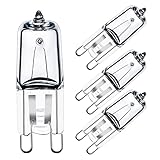 GMY Spezial Halogen G9 Backofenlampe Oven Lampe 25W 230V Für Backofen- und Mikrowellenanwendungen 300 Grad C Hitzebeständige Glühbirnen 4er Pack