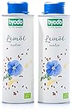 Byodo Natives Leinöl, 2er Pack (2 x 250 ml Dose) - Bio