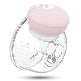 Milchpumpe Elektrisch, Elektrische Milchpumpe Tragbar , 3 Modi und 30 Stufe, Freihändige Milchpumpe, Geräuscharm und Schmerzlos, Massage Milchpumpe mit Memory Funktion-Rose,1er-Pack