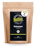 Flohsamen Bio 1kg, ganz - 1000g - 99% Reinheit - Laktosefrei, Glutenfrei, vegan - Abgefüllt und kontrolliert in Deutschland (DE-ÖKO-005)