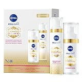 NIVEA Cellular LUMINOUS 630® Tagespflege Fluid und Intensiv-Serum Set, Anti-Pigmentflecken Pflegeset, inklusive Anti-Aging Tagespflege und Serum