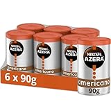 Nescafe Azera Americano Instant-Kaffee, 90 g, 6 Stück