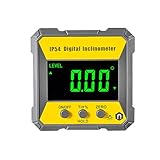 Digitaler Winkelmesser Hancaner 4x90 Grad LCD-Winkelmesser Neigungsmesser magnetisch 0,2°Genauigkeit Winkelsucher Neigungsmesser Winkelsucher Winkelmessgerät Inklinometer Level Box