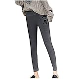 Generic High Waist Schlanke Dehnbare Blickdicht Leggings Hose Strumpfhose Für Frauen Mädchen Winddichte Und Kalte Super Dicke Fleecefutter Thermo Leggings Damen Winter Warme Leggins Slim W