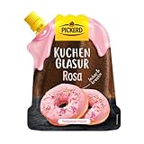 Pickerd Kuchenglasur Rosa fruchtiger Himbeergeschmack mit Dekortülle 125g