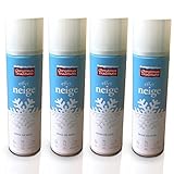 Radami Schneespray Kunstschnee Sprühschnee Dekoschnee Schnee Dekoration 4 x 250ml