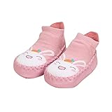 FGUUTYM Socken Schuhe Baby Bodensocken Lauflernschuhe Weichen Sohle Rutschfest Krabbelschuhe Babyschuhe Atmungsaktive MäDchen Junge Krabbelsocken Indoor Kleinkind Schuhe Sockenschuhe