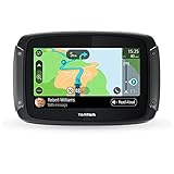 TomTom Motorrad Navi Rider 500 (4,3 Zoll, kurvige und bergige Strecken speziell für Motorräder, Stauvermeidung dank TomTom Traffic, Motorrad-Halterung, Updates über Wi-Fi) Schwarz, 16GB