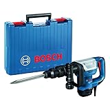 Bosch Professional Schlaghammer GSH 5 (SDS max., Schlagenergie 7,5 J, 1.100 Watt, inkl. Spitzmeißel & Werkzeugkoffer)